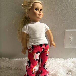 American Girl REBECCA Doll with White Top and Pink Pajama Pants